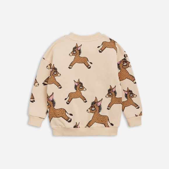 Mini Rodini Donkey AOP Sweatshirt NWT - Picture 2 of 4